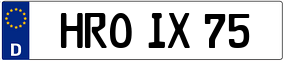 Trailer License Plate
